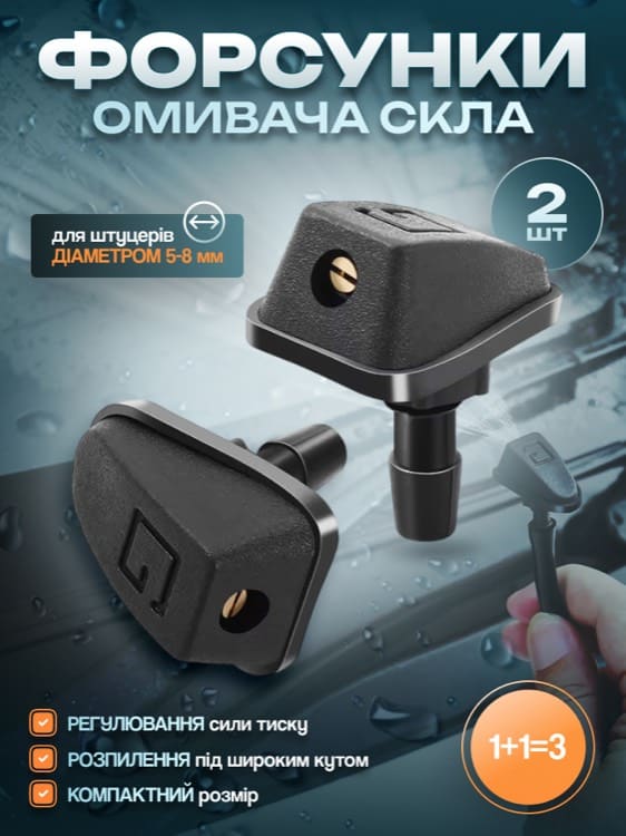 Набір із двох форсунок омивача скла